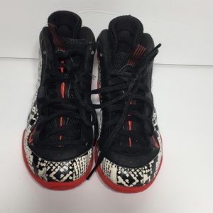 Nike -Little POSITE Pro-Snakeskin Sneakers